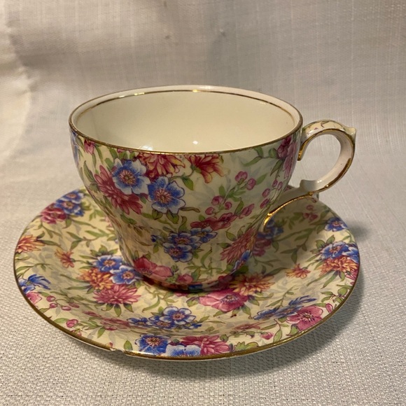 Vintage 1950s Royal Winton Grimwades Bone China Tea Cup & Saucer ‘Mayfair’ - Picture 2 of 5